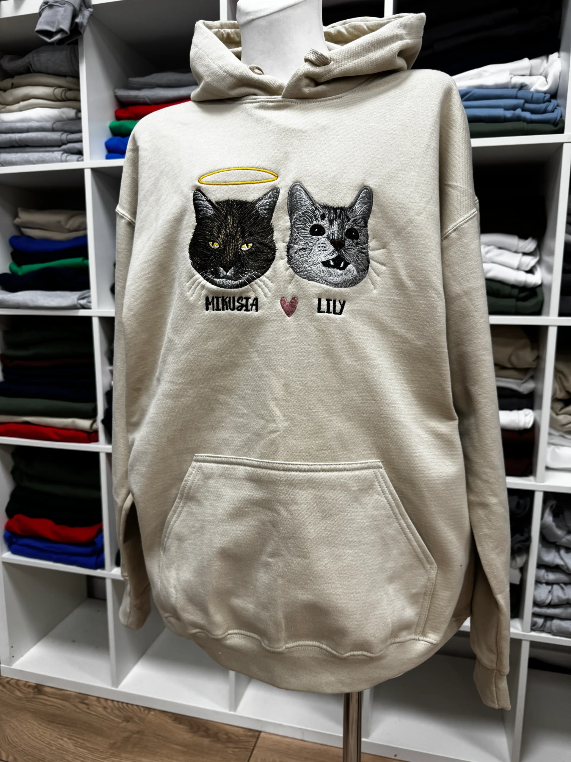 Personalizowana Bluza Haftowana - ze Zdjęcia Twojego Zwierzaka/ów - GŁOWA