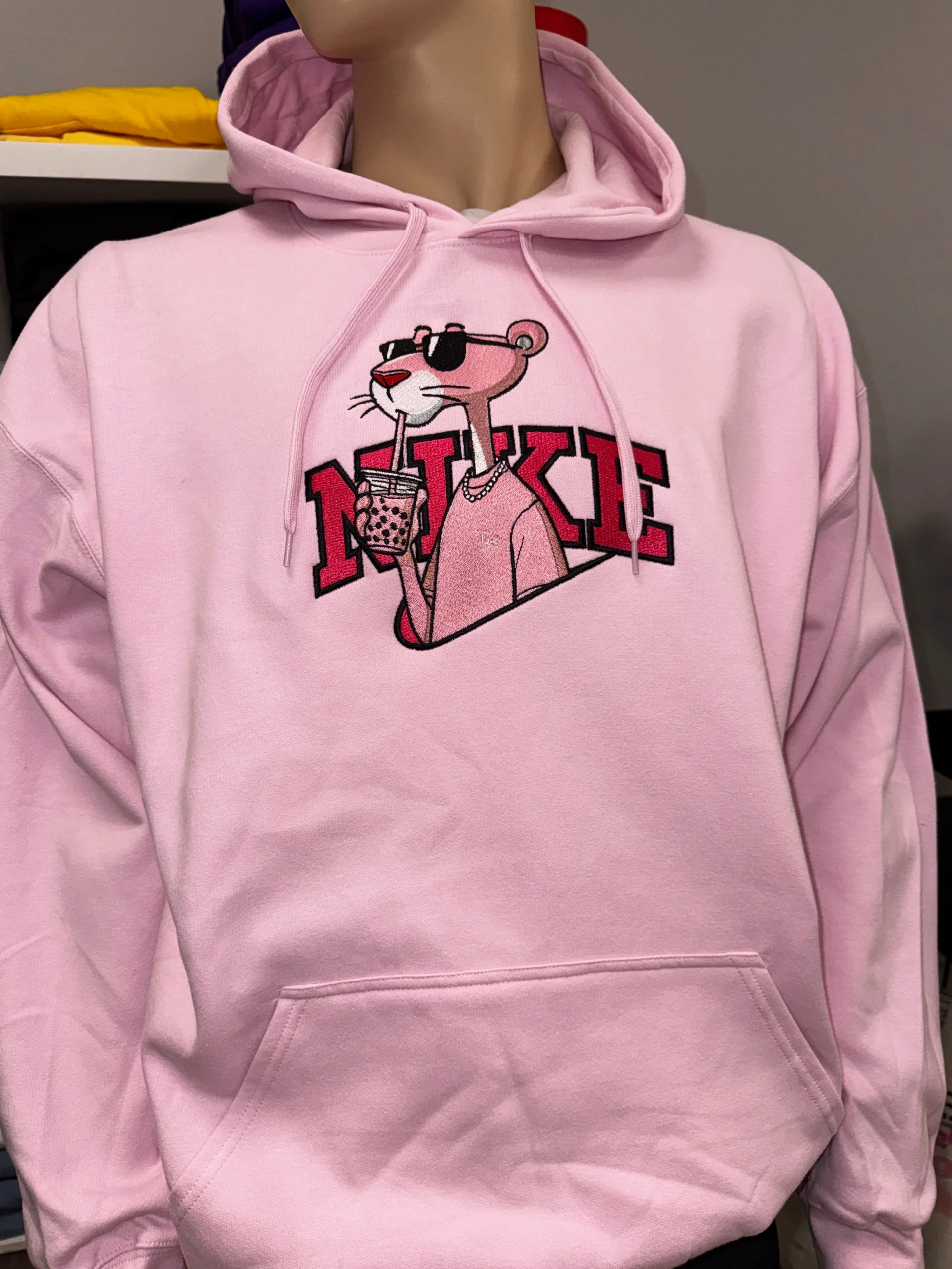 Bluza Haftowana - Różowa Pantera