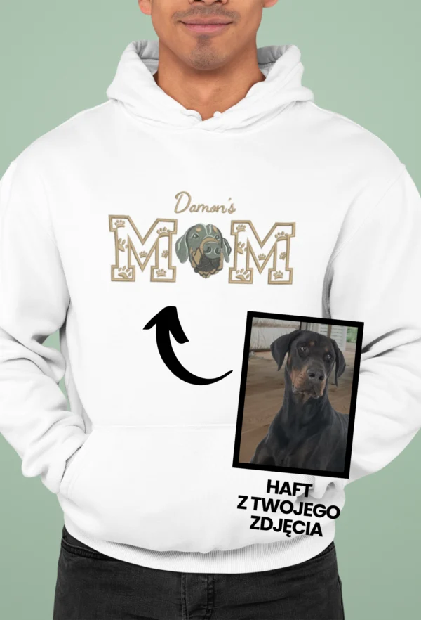 Personalizowana Bluza Haftowana - ze Zdjęcia Twojego Zwierzaka - DAD/MOM