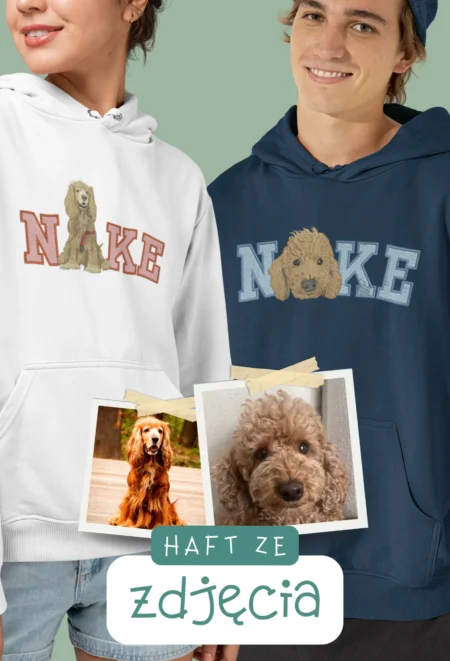 Personalizowana Bluza Haftowana - ze Zdjęcia Twojego Zwierzaka - NKE