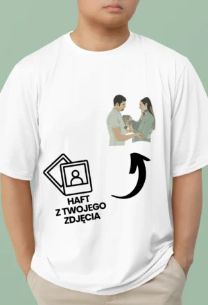 Personalizowana Koszulka Haftowana - Twoje Zdjęcie