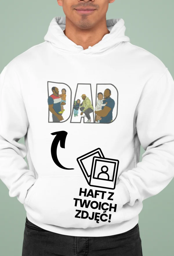 Personalizowana Bluza Haftowana - Dad/Mom z Twoim Zdjęciem