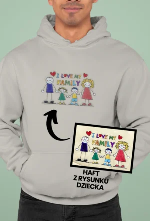 Personalizowana Bluza Haftowana - Z Rysunku Dziecka