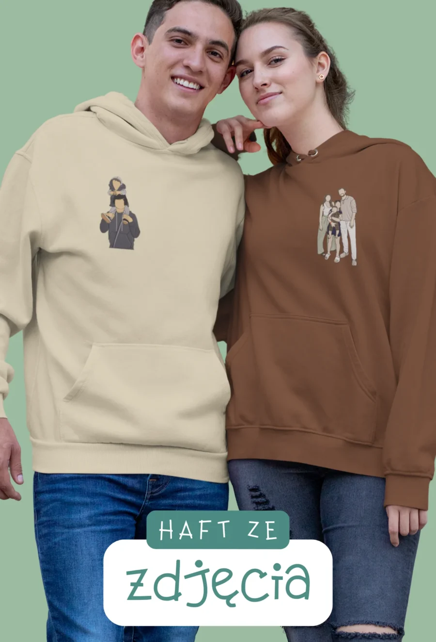 Personalizowana Bluza Haftowana - Twoje Zdjęcie