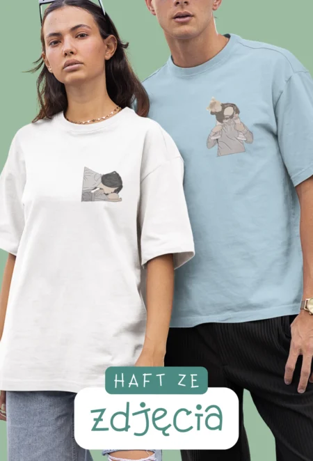 Personalizowana Koszulka Haftowana - Twoje Zdjęcie