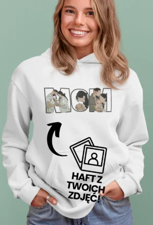 Personalizowana Bluza Haftowana - Dad/Mom z Twoim Zdjęciem