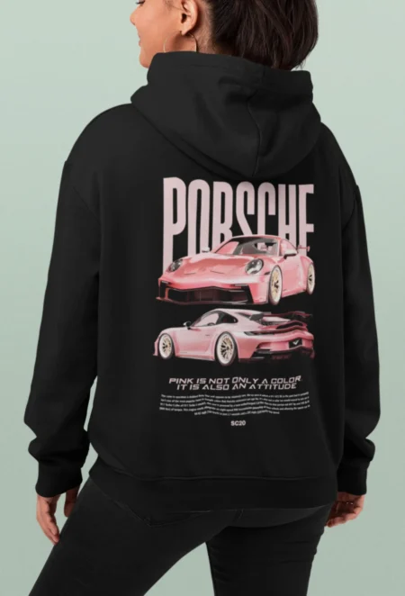 Bluza z Nadrukiem – Porsche – Pink