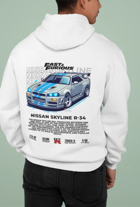 Bluza z Nadrukiem – Nissan Skyline – Fast & Furious