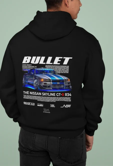 Bluza z Nadrukiem – Brian Bullet – Szybcy i Wściekli