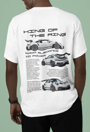 Koszulka z Nadrukiem - King Of The Ring - Porsche