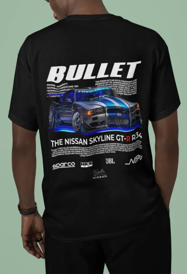 Koszulka z Nadrukiem - Brian Bullet - Szybcy i Wściekli