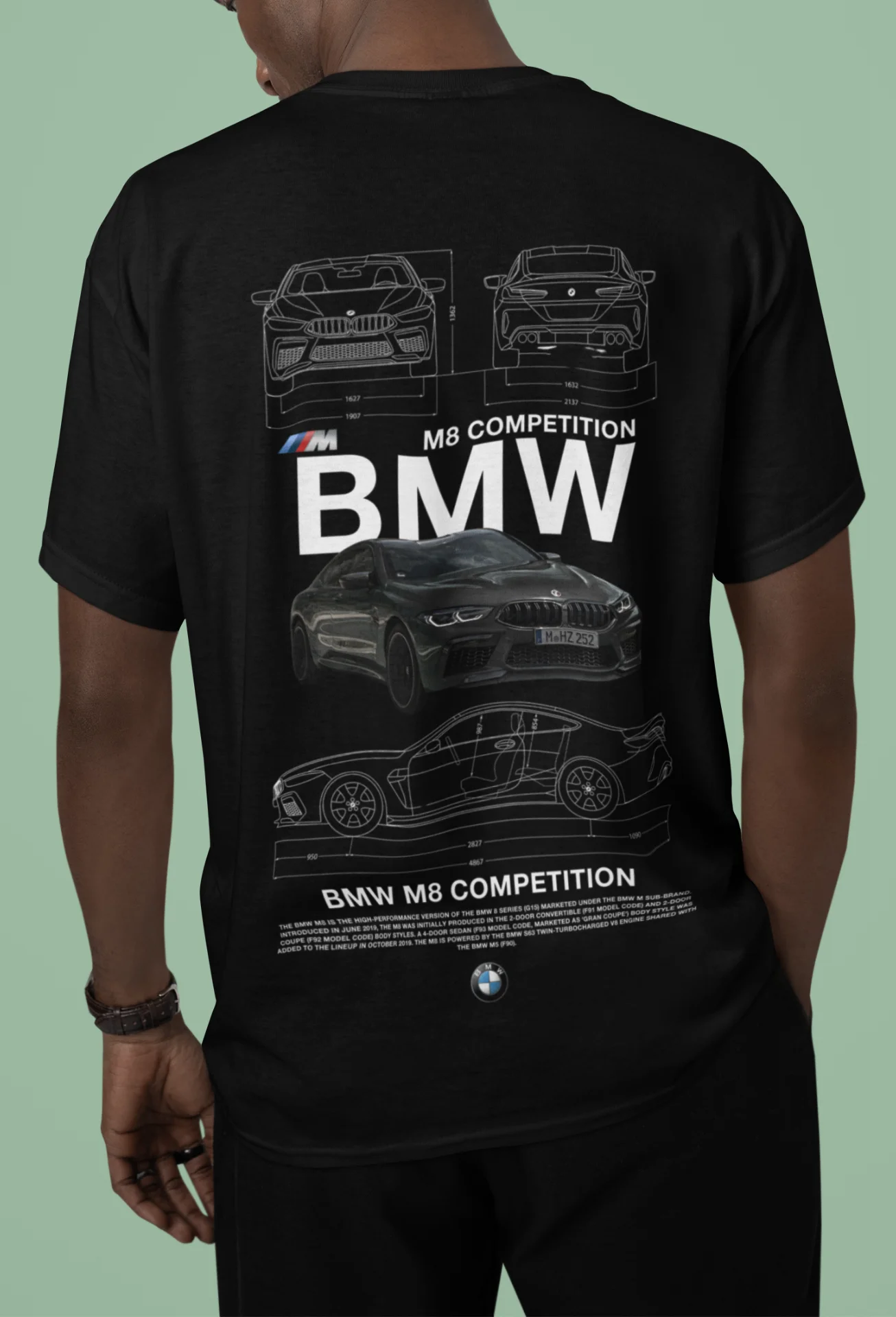 Koszulka z Nadrukiem - BMW M8