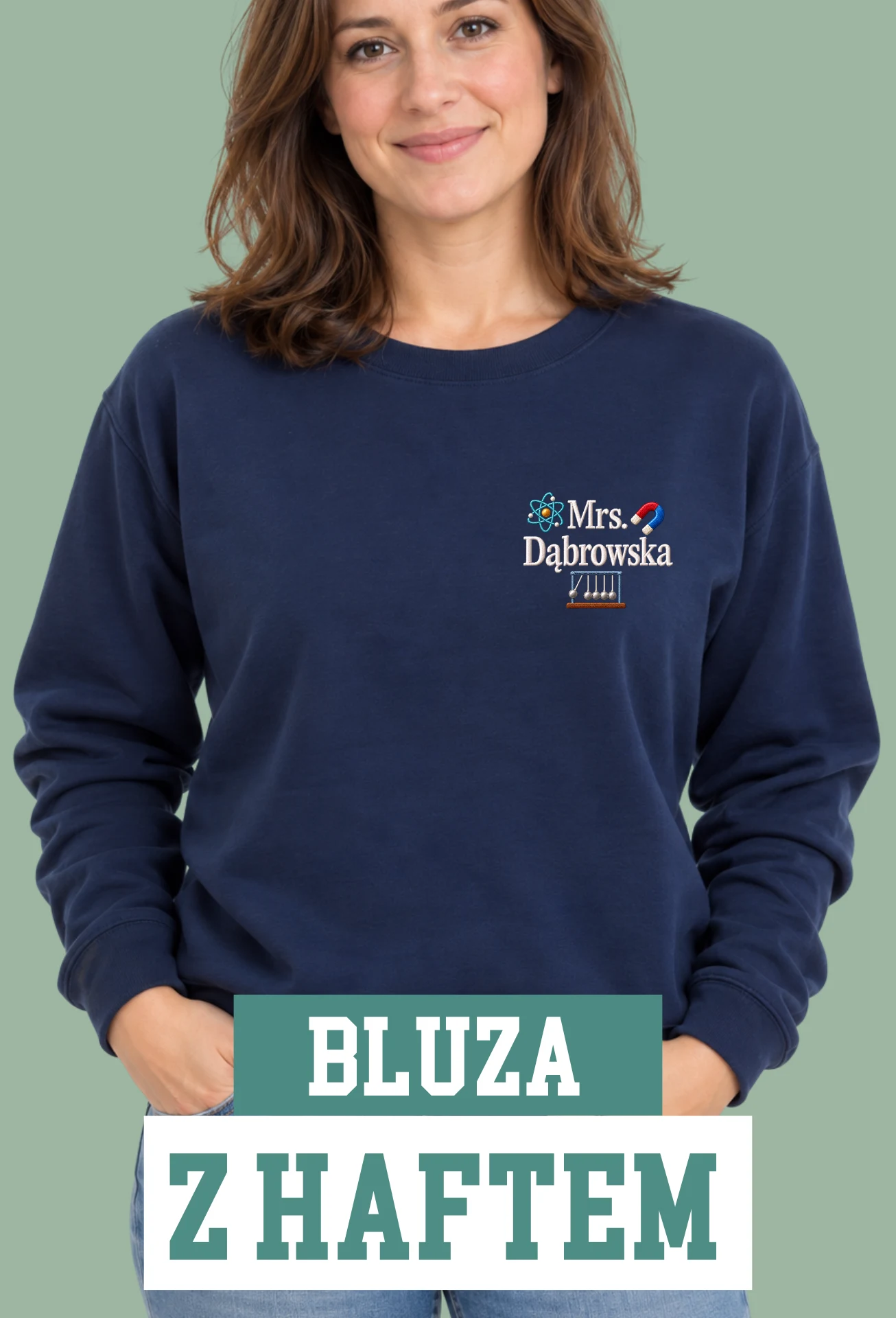 Personalizowana Bluza Haftowana – Dla Nauczyciela - Fizyka