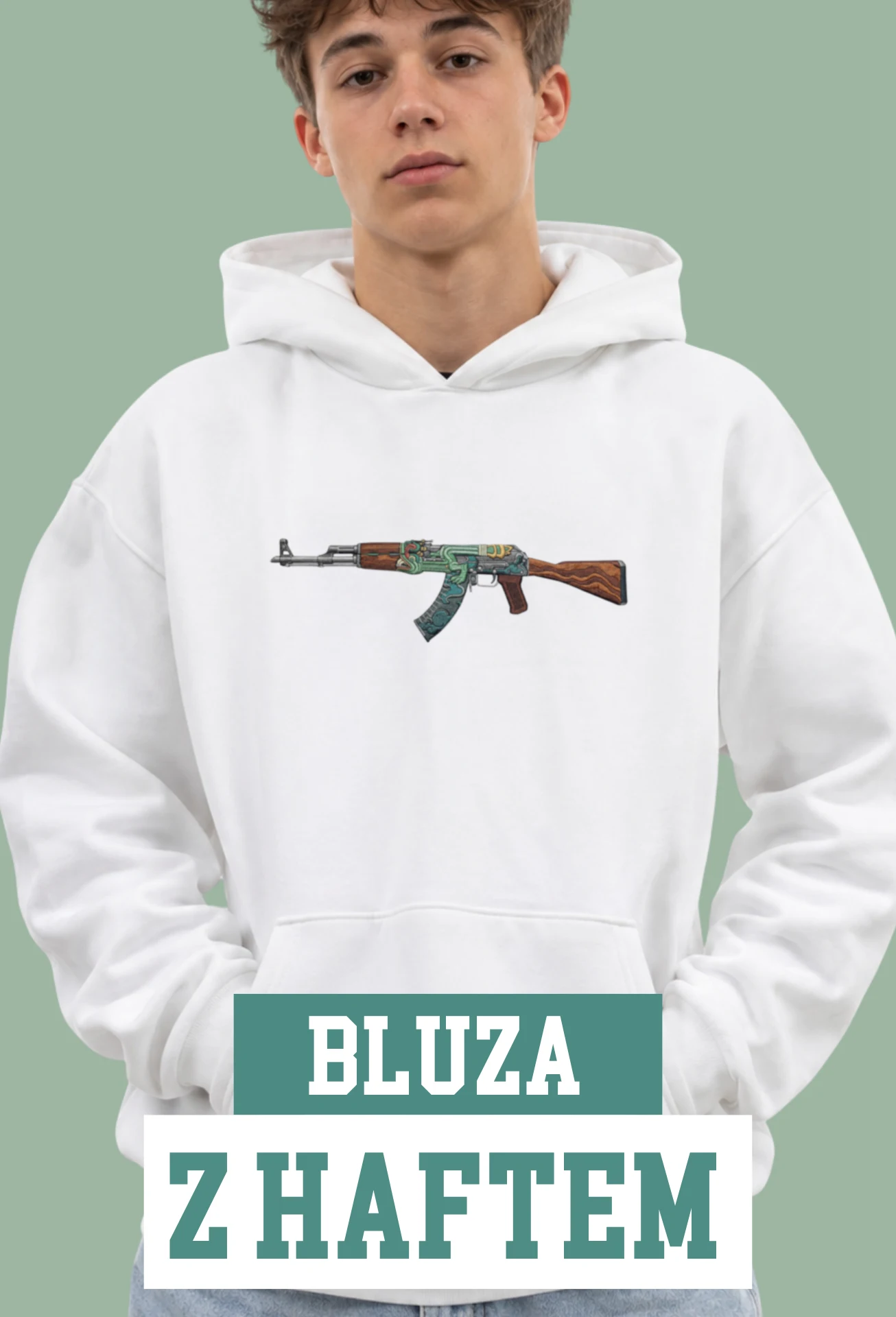 Personalizowana Bluza z Haftem - Twój Ulubiony Skin CS:GO / CS2