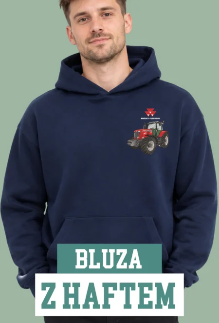 Bluza z Haftem - Traktor Massey Ferguson