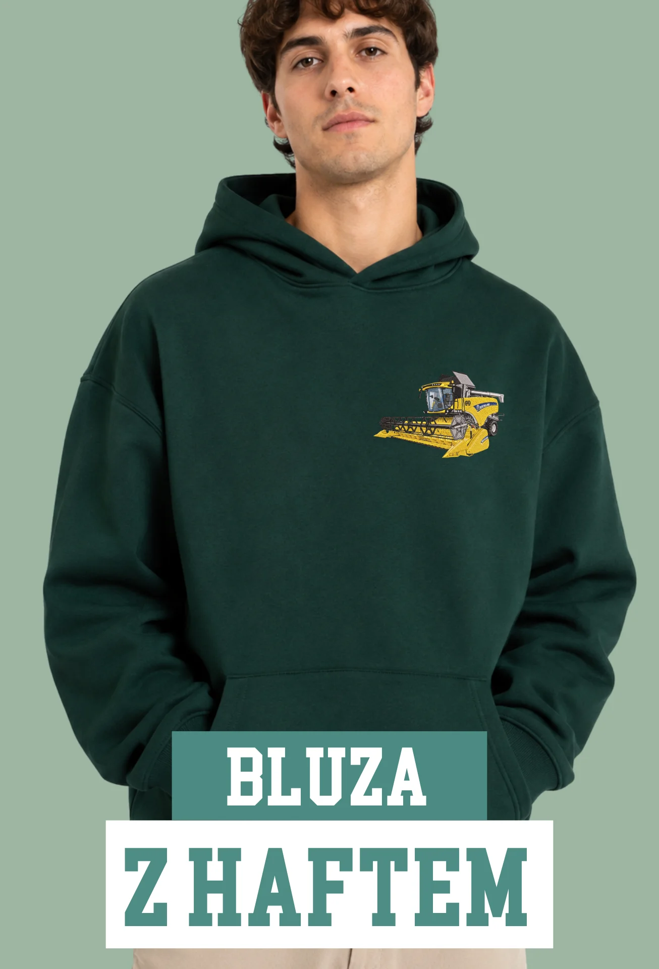 Bluza z Haftem - Kombajn New Holland