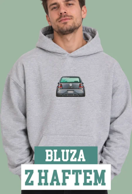 Bluza z Haftem - Volkswagen Golf (Tył)