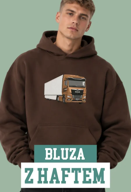 Bluza Haftowana - Tir MAN z Naczepą