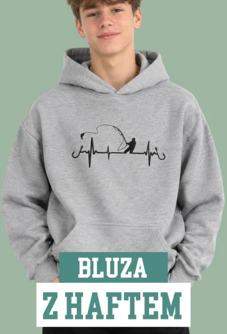 Bluza Haftowana - Wędkarz Linia Życia